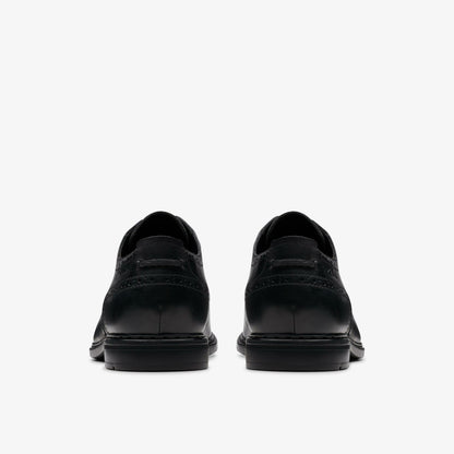 Banbury Tip Black Leather | Clarks Discount