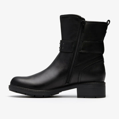 Hearth Buckle Black Leather | Clarks Discount