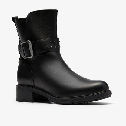 Hearth Buckle Black Leather | Clarks Discount