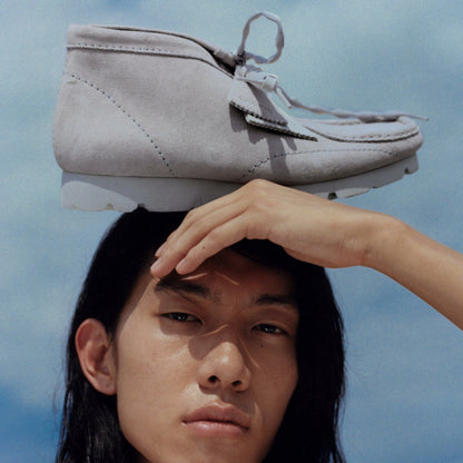 Wallabee Boot PAF Grey/Blue | Clarks Onsale