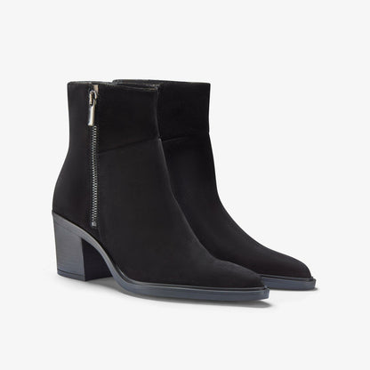 Jesse Zip Black Suede | Clarks