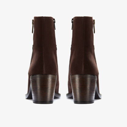 Jesse Zip Dark Brown Suede | Clarks US