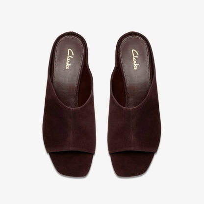 Siray Mule Dark Brown Suede | Clarks Onsale
