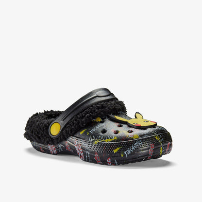 Pika Clog Warm Lined Kid Black Combination | Clarks For Sale