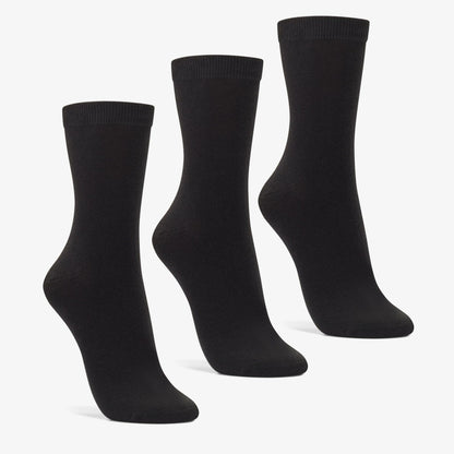 3 Pack Socks Size 2-8 Black Black | Clarks